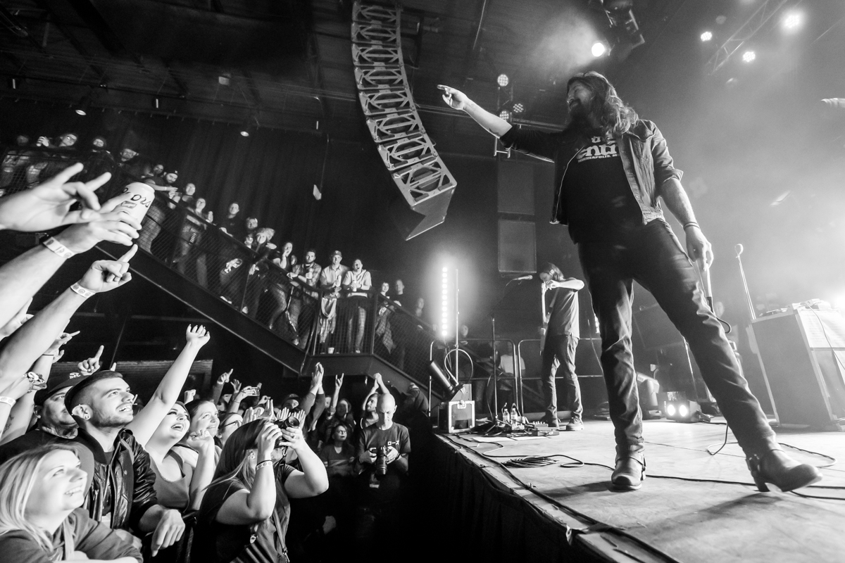 Taking Back Sunday live on tour